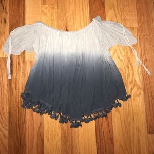 Boho off the shoulder top